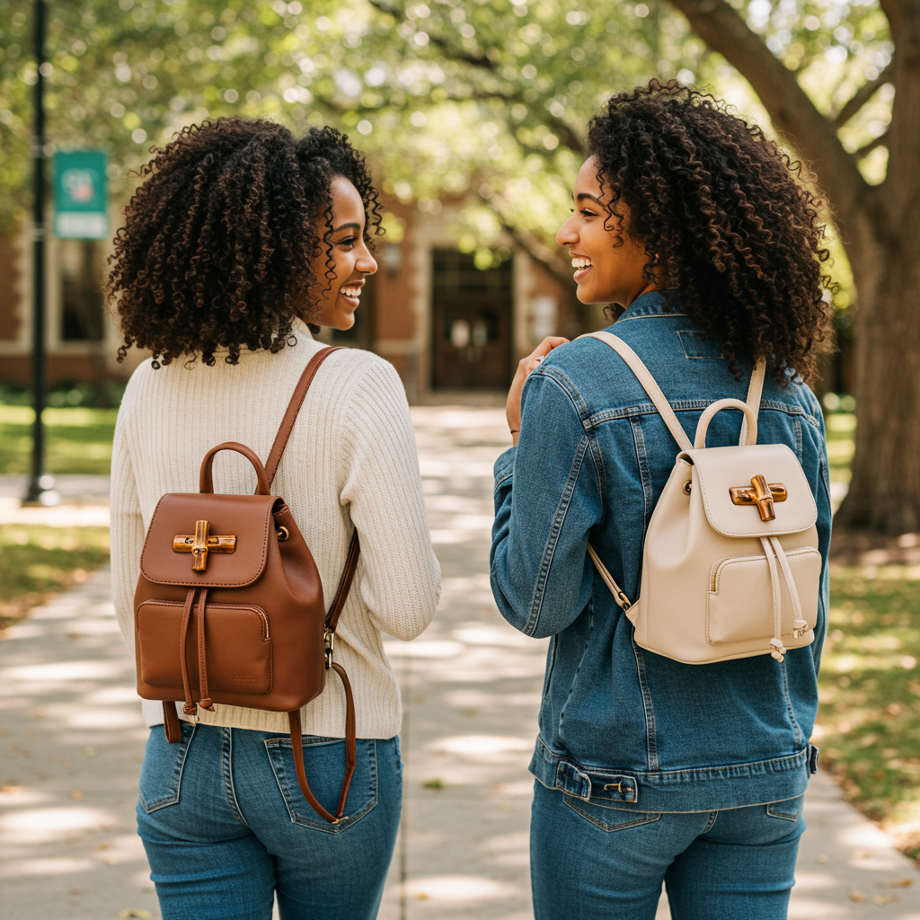 Retro College Girl Backpack